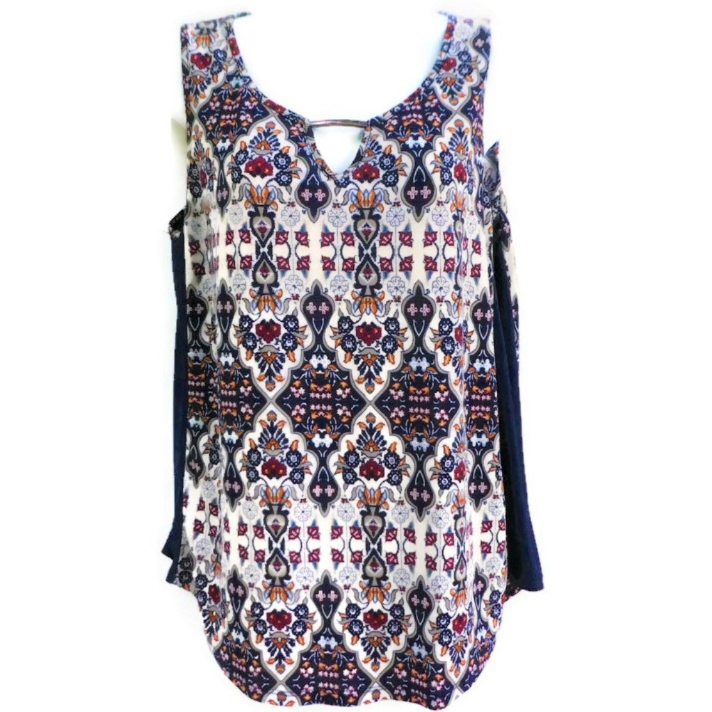 Naif Petite Top Tank Moroccan Front Bar Keyhole Stretch PL
